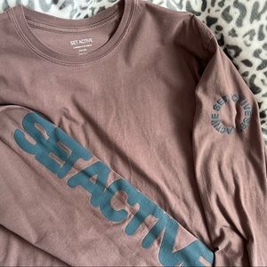 SET ACTIVE Unisex Long Sleeve Boyfriend Tee